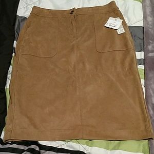 Liz Claiborne Faux Suede Skirt